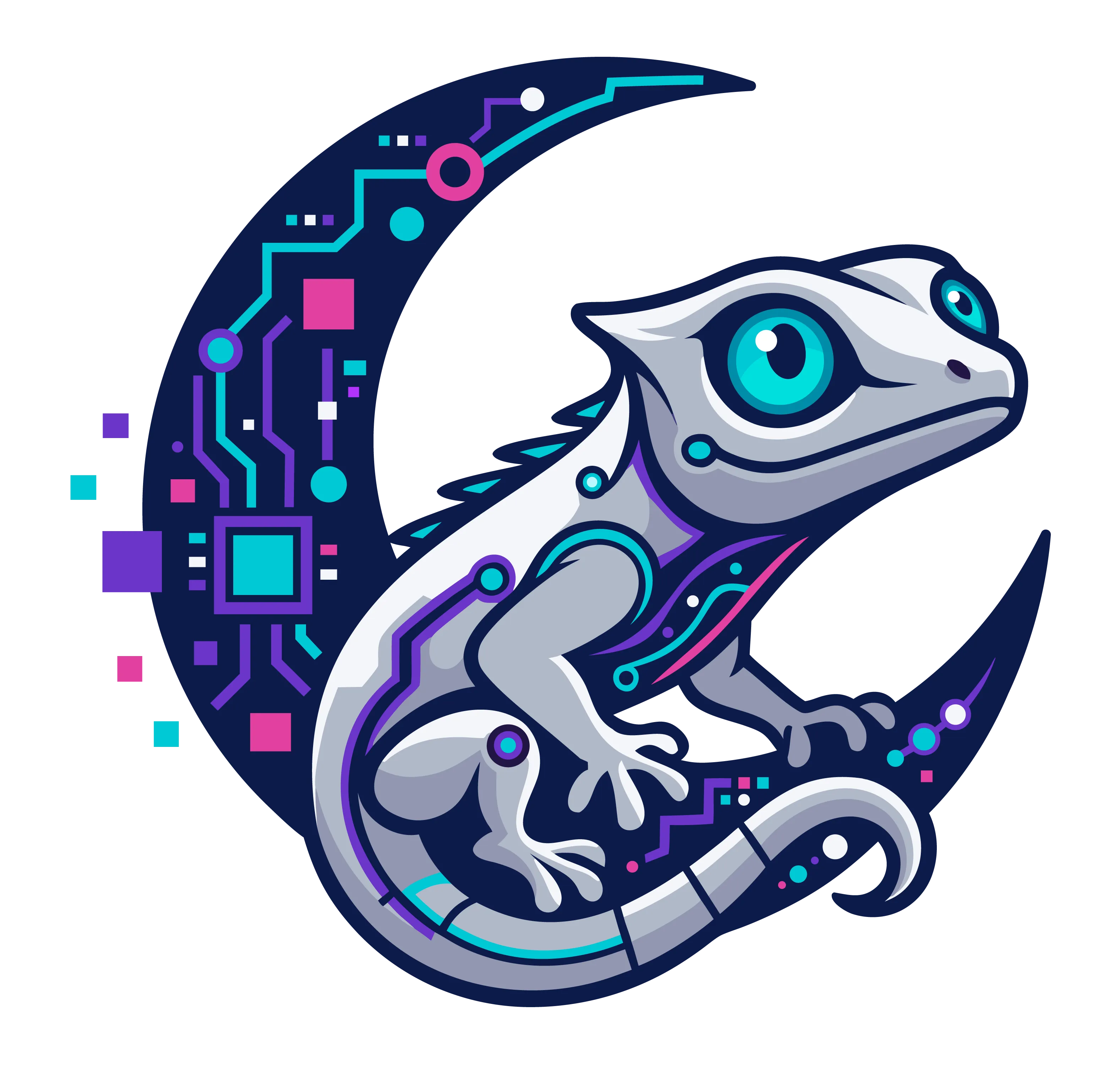 A floating lunar lizard